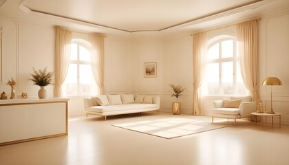 Photo interior modern design room 3d illustration