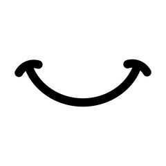 Smile icon vector. Laughter illustration sign. Fun symbol. Happiness logo.
