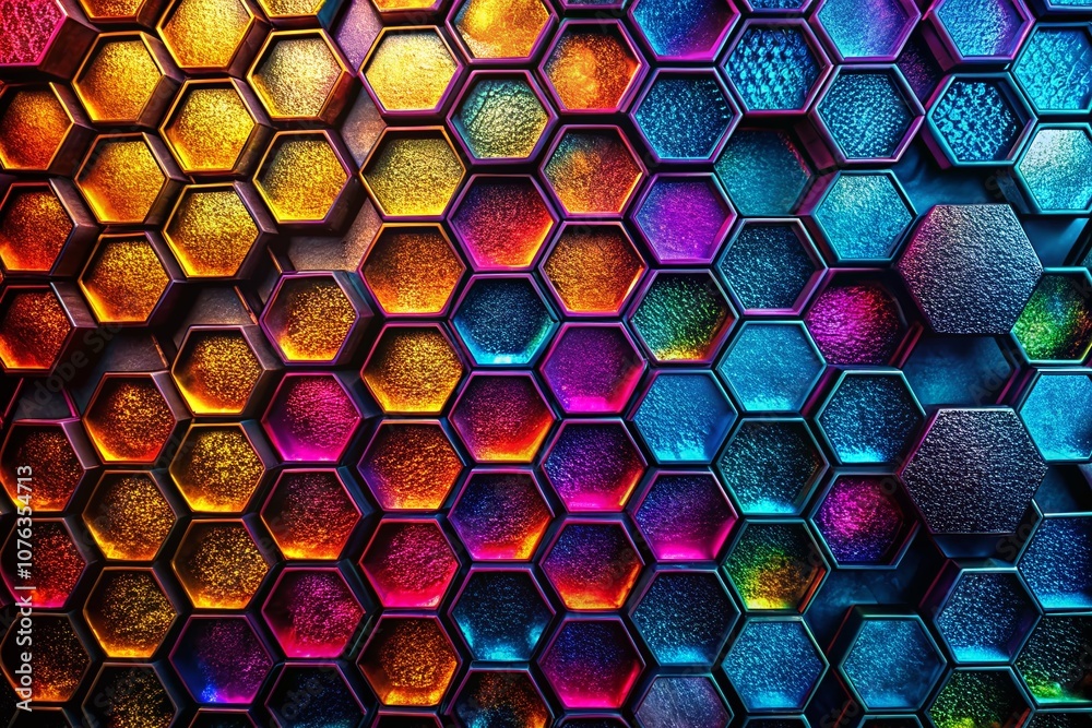 Poster abstract black texture background featuring hexagonal patterns for modern design and creative projec