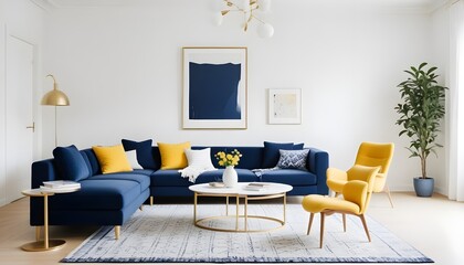 Photo interior modern design room 3d illustration