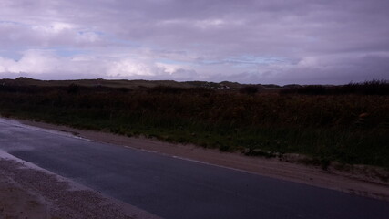 sunset in the mountains