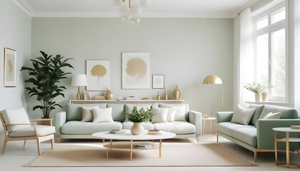 Photo interior modern design room 3d illustration