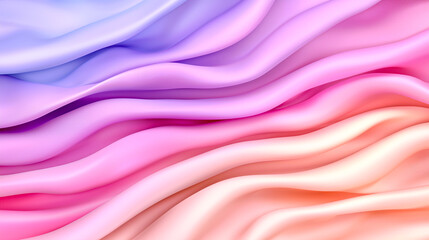 Obraz premium Soft Fabric Waves in Pastel Colors