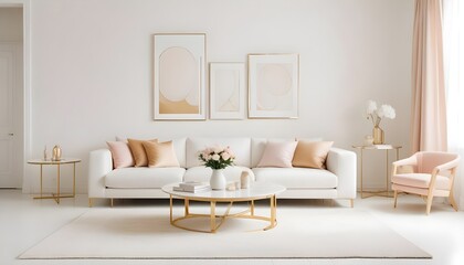 Photo interior modern design room 3d illustration