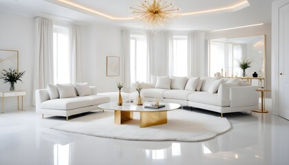 Fototapeta premium Photo interior modern design room 3d illustration