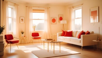 Photo interior modern design room 3d illustration