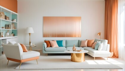 Photo interior modern design room 3d illustration