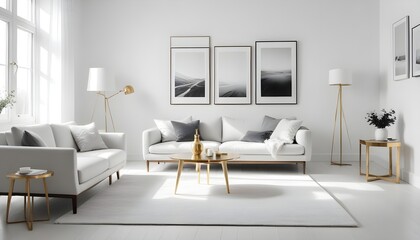 Photo interior modern design room 3d illustration