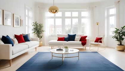 Fototapeta premium Photo interior modern design room 3d illustration