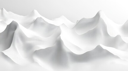 Obraz premium Abstract White Landscape.