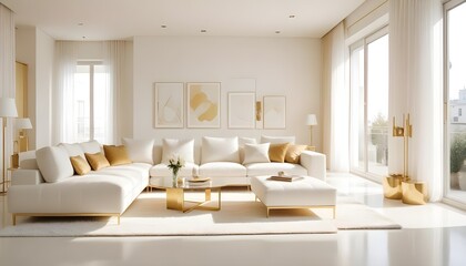 Photo interior modern design room 3d illustration