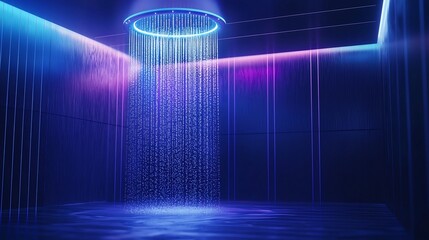 Smart Luxury Shower with Adjustable Water Music and Lighting Controls for Modern Homes