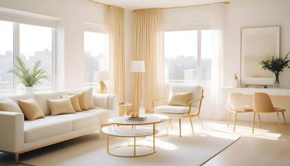 Fototapeta premium Photo interior modern design room 3d illustration