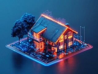 Smart Home Hub Visualizing Eco Friendly Energy and Resource Management in Modern Households