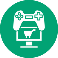 InGame Purchase glyph circle icon