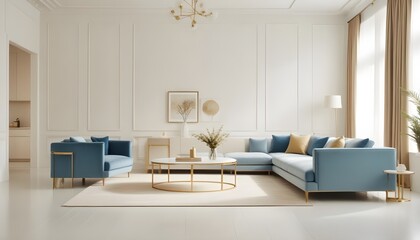 Photo interior modern design room 3d illustration