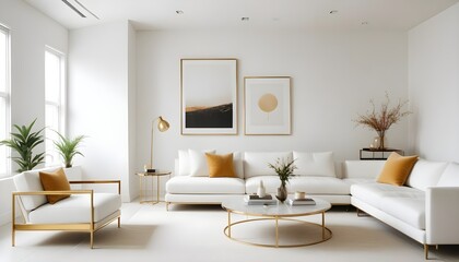 Photo interior modern design room 3d illustration