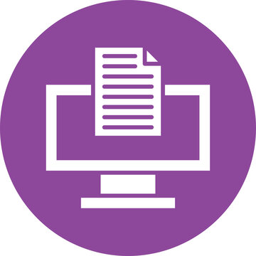 ENotes glyph circle icon