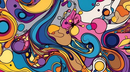 Abstract Curvy Liquid Poster Design Template. high quality, high details. high quality, high details. 