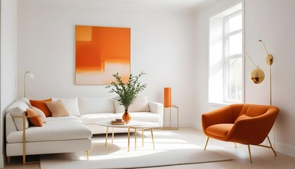 Photo interior modern design room 3d illustration