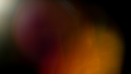 orange warm bright highlights on a black background