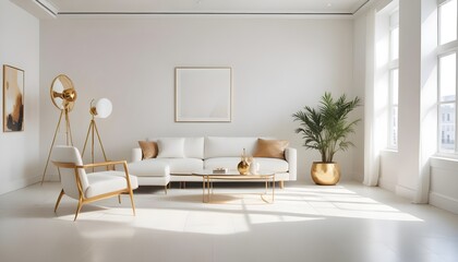 Photo interior modern design room 3d illustration