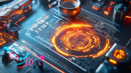 Cybersecurity Threat Detection System Concept