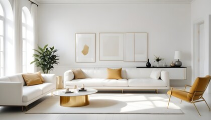 Photo interior modern design room 3d illustration