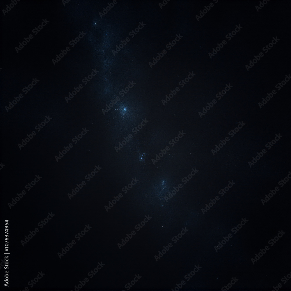 Poster dark cosmic background image capturing a deep space view filled with stars and faint celestial light
