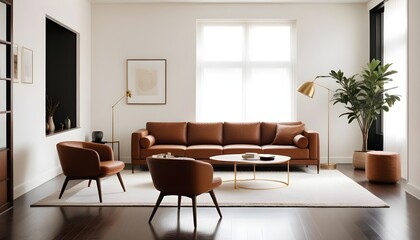 Photo interior modern design room 3d illustration