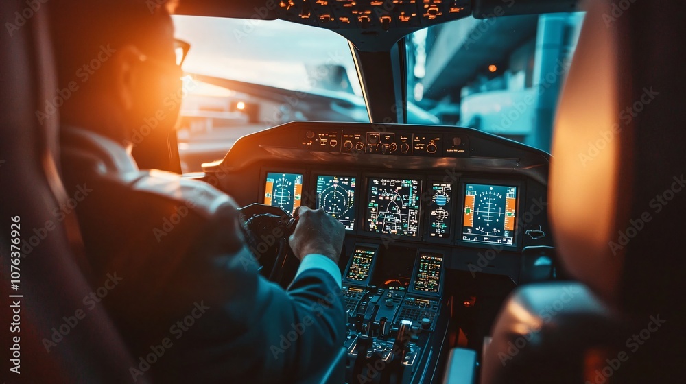 Poster discover how pilots effectively communicate from the cockpit of a private jet to ensure safe flights