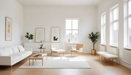 Photo interior modern design room 3d illustration