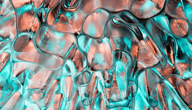 3D pattern of colorful abstract background