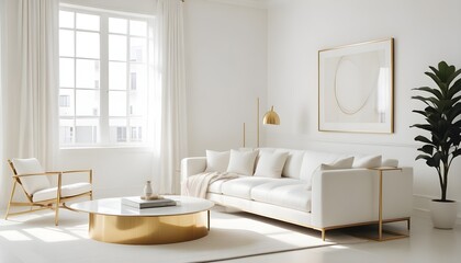 Photo interior modern design room 3d illustration