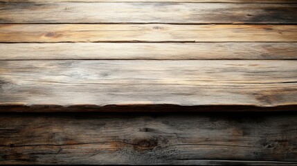 Obraz premium Wooden desk space. Generative AI