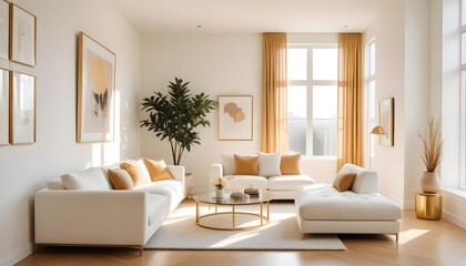 Fototapeta premium Photo interior modern design room 3d illustration