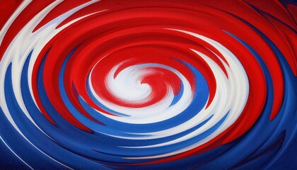 Vibrant Patriotic Swirl. Dynamic Red, White, and Blue Abstract Texture Embracing American Spirit, Symbolizing Freedom, Unity, and Pride; Perfect for USA-Themed Branding, Events, and Creative Designs