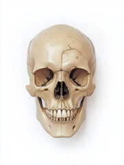 Obraz premium The Essence of Anatomy Human Skull Isolated on White