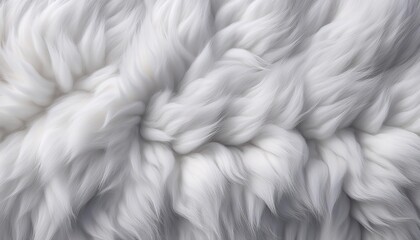 Obraz premium Intricately Layered White Fur Texture Background. Ultra Soft, Feathered Fibers with Luxurious, Fluffy Details for Winter Aesthetic Projects, Cozy Interior Decor, and High-End Product Mockups
