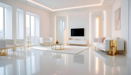 Photo interior modern design room 3d illustration