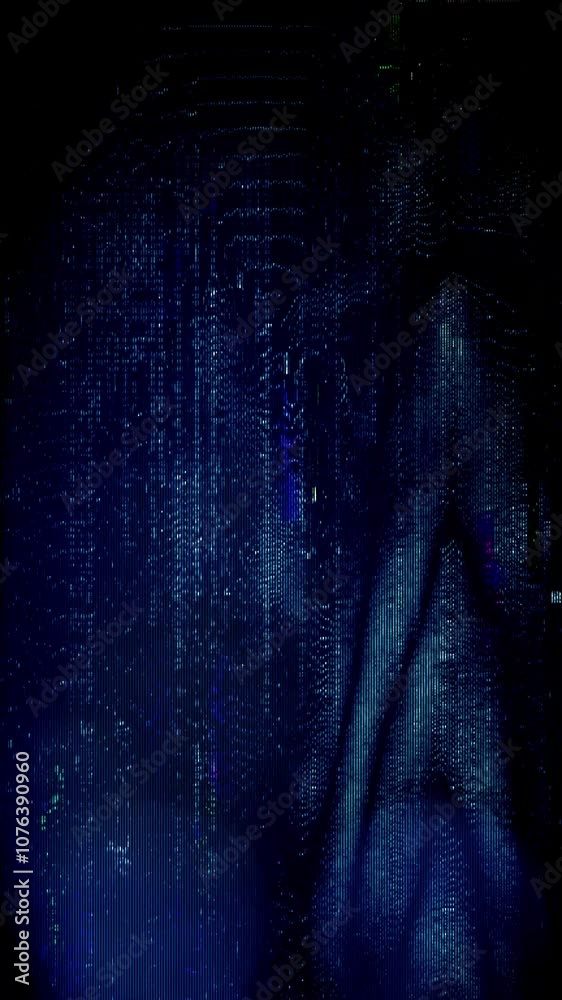 Wall mural a background or overlay texture of distorted digital glitch effects.