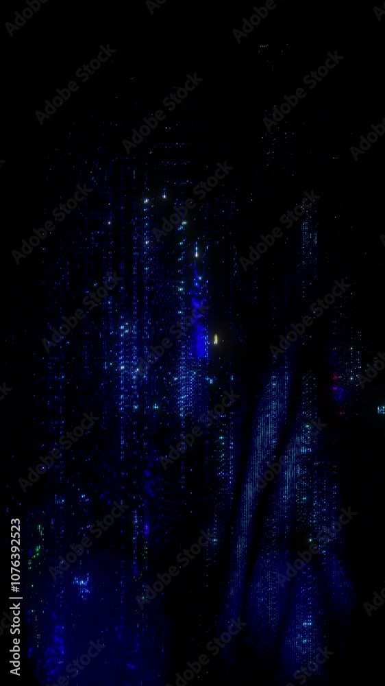 Wall mural a background or overlay texture of distorted digital glitch effects.