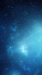 Obraz premium Starry night sky with radiant light rays on blue blurred background