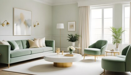 Photo interior modern design room 3d illustration