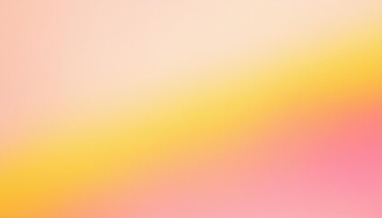 Obraz premium Dreamy Gradient Sunset: Soft Pastel Sky Background in Warm Yellow, Peach, and Pink Shades, Perfect for Calm Mood Design, Social Media Aesthetic, and Modern Minimalist Projects