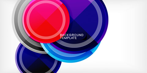 Obraz premium Geometric design abstract background - circles
