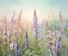 Watercolor floral background