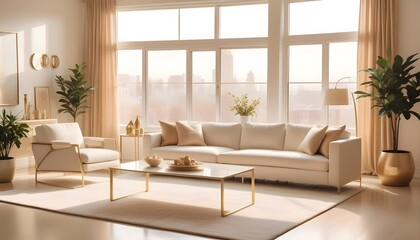 Fototapeta premium Photo interior modern design room 3d illustration