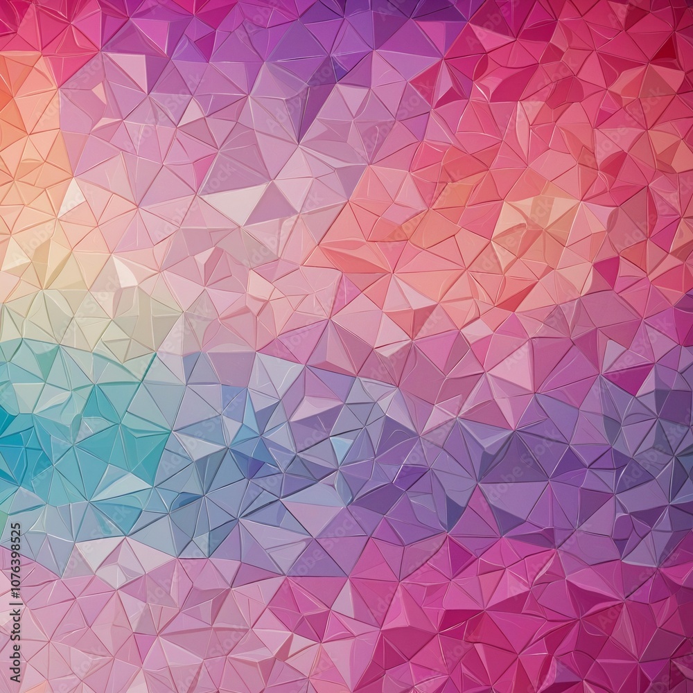 Canvas Prints abstract art: shimmering faceted patterns