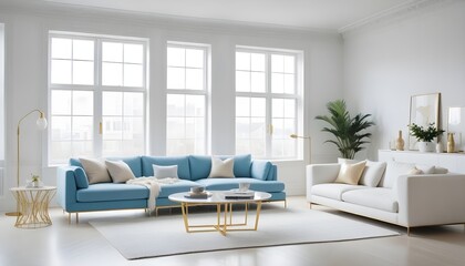 Fototapeta premium Photo interior modern design room 3d illustration